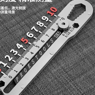 Dao rọc giấy đa năng thép không gỉ cao cấp, tích hợp thước đo, vặn ốc, núm xoay cố định - Giá 20.000 VND
