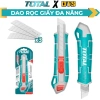Dao rọc giấy TOTAL tự động khóa - Thép Carbon SK4, dao bẻ lưỡi, 29.000 VND