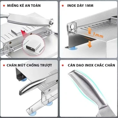 Dao Thái Thịt Đa Năng Inox Cắt Gà, Xương, Lạnh – Sắc Bén, Cắt Lớp Mỏng, Giá 484.000đ