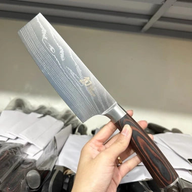 Dao Thái Thịt Nhật Siêu Sắc Bén Thép Vân Sóng Không Gỉ - Giá Giảm 110k 3 Dao Thái Thịt Nhật Siêu Sắc Bén Thép Vân Sóng Không Gỉ - Giá Giảm 110k 3