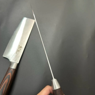 Dao Thái Thịt Nhật Siêu Sắc Bén Thép Vân Sóng Không Gỉ - Giá Giảm 110k