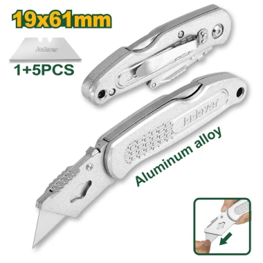 Dao trổ Jadever JDSK9.461 vỏ nhôm Thay lưỡi nhanh, kèm 5 lưỡi SK5, 15.000 VND