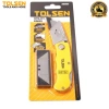 Dao trổ TOLSEN gấp gọn vỏ nhôm, thay lưỡi siêu nhanh kèm 5 lưỡi SK5 Nhật - Tiêu chuẩn Châu Âu 8