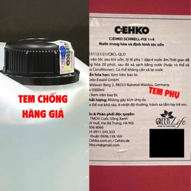 Dập Định Hình CEHKO Nước 1.000ml/5.000ml pH Hòa Uốn Nóng Tóc Căng Sóng Mềm Mượt Giảm còn 2.025.000₫ 2