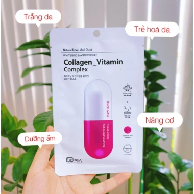Đắp Mặt Nạ Collagen Vitamin Benew Cao Cấp Hàn Quốc 26ml - Xóa Nám, Dưỡng Trắng, Tái Tạo Da, Màu Hồng - 89.000đ 5