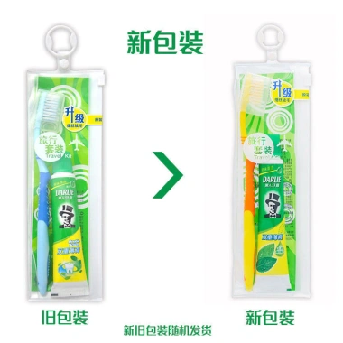 Darlie Bộ dụng cụ du lịch 4S chăm sóc răng miệng, bàn chải tươi lượn sóng tác động kép 50g, giảm giá 20% còn 23.760₫
