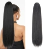 DARON Dài Yaki Thẳng Đuôi Ngựa Kẹp Dây Rút Afro Đen Nâu Phụ Kiện Tóc Dự Tiệc 150k 5