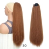 DARON Dài Yaki Thẳng Đuôi Ngựa Kẹp Dây Rút Afro Đen Nâu Phụ Kiện Tóc Dự Tiệc 150k 9