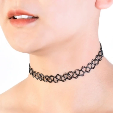 Dasbsug 12 Miếng Vintage Hippy Co Giãn Hình Xăm Vòng Cổ Choker - Giá chỉ 54.404₫