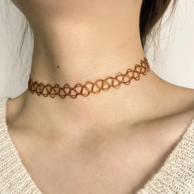 Dasbsug 12 Miếng Vintage Hippy Co Giãn Hình Xăm Vòng Cổ Choker - Giá chỉ 54.404₫