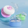 Dasbsug Baby Body Cosmetic Powder Puff cho bé mới biết đi Bột cơ thể nhẹ dịu không gây kích ứng giữ khô 3