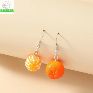 Dasbsug Bông Tai Nhựa Cam Trái Cây Bất Đối Xứng - Giá Ưu Đãi 50.329đ