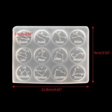 Dasbsug DIY Sáng Bóng 12 Chòm Sao Móc Khóa Nhựa Epoxy Trang Sức Khuyến mãi 62.047₫ 2