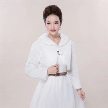 Dasbsug Nữ Lông Thú Giả Dài Tay Khăn Choàng Quấn Ve Áo Cổ Pompom Ren 199.790₫