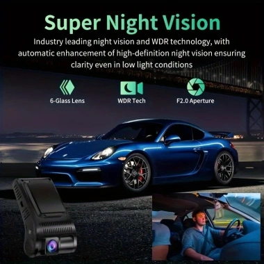 Dash Cam Android DVR 1.080P cho Xe - Video Điện Tử, Ghi Lại Tất Cả, Giá 490.457 VND 5