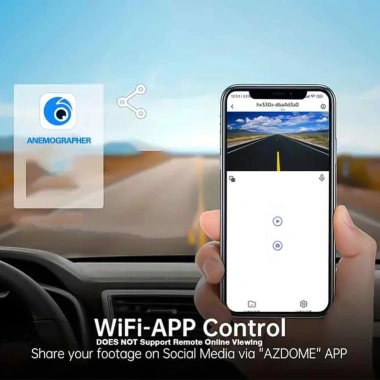 Dashcam WIFI 1.200W HD 1.080P - Tầm nhìn ban đêm, di động, giám sát & đỗ xe - 563.970 VND 7