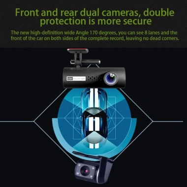 Dashcam WIFI 1.200W HD 1.080P - Tầm nhìn ban đêm, di động, giám sát & đỗ xe - 563.970 VND 8