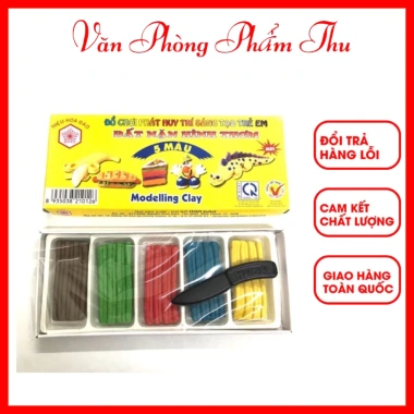 Đất Nặn Hoa Đào 5-10 Màu - Đồ Chơi Phát Triển Trí Tuệ và Sáng Tạo cho Bé 3+ - 15.000 VND