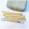 Đất sét mỹ thuật 2Kg màu xám dẻo - Nặng tượng, làm gốm, giá chỉ 50.000đ 3