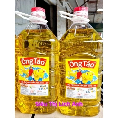 Dầu ăn can 5L, 4.5L, 4L Ông Táo Vega – giảm giá 22% chỉ 196.413₫