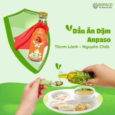 Dầu ăn dặm Anpaso ép lạnh hạt tự nhiên, chiên xào an toàn, cho bé - Giá 46.000 VND