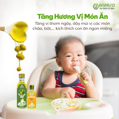 Dầu ăn dặm Anpaso ép lạnh hạt tự nhiên, chiên xào an toàn, cho bé - Giá 46.000 VND