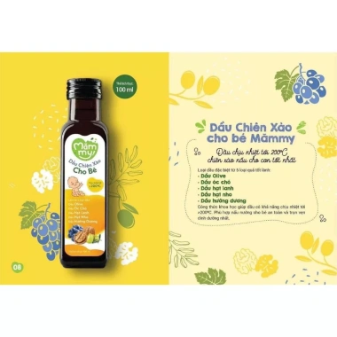 Dầu ăn dặm bổ não Mămmy cho bé đủ vị - Dầu Olifi, Hạt Lanh, Cá Hồi, Óc Chó, Gấc 30ml/100ml - Giá chỉ 95.000đ 3