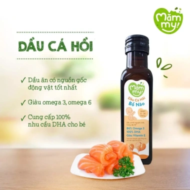 Dầu ăn dặm bổ não Mămmy cho bé đủ vị - Dầu Olifi, Hạt Lanh, Cá Hồi, Óc Chó, Gấc 30ml/100ml - Giá chỉ 95.000đ 4