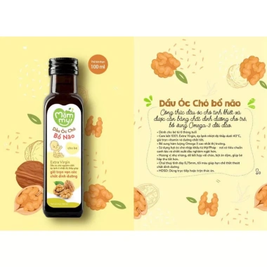 Dầu ăn dặm bổ não Mămmy cho bé đủ vị - Dầu Olifi, Hạt Lanh, Cá Hồi, Óc Chó, Gấc 30ml/100ml - Giá chỉ 95.000đ 7