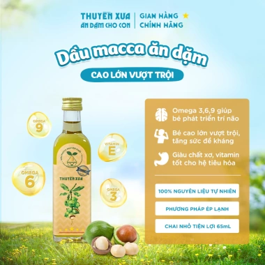 Dầu ăn dặm cho bé Thuyền Xưa 65ml Dầu macca nguyên chất giá ưu đãi 100k 3