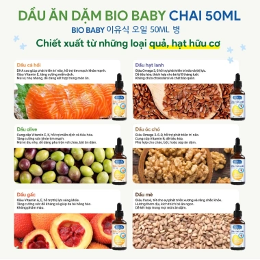 Dầu ăn dặm Mămmy BIOBABY 100% thiên nhiên 50ml - Bổ dưỡng cho bé 6 tháng, giá 62,300₫ 7