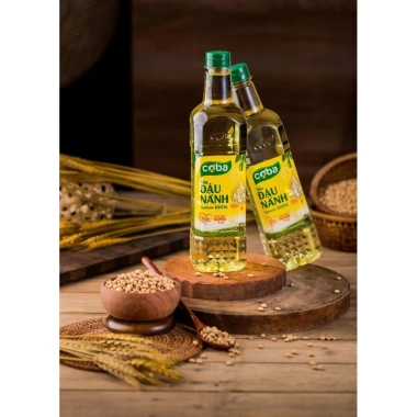 Dầu Ăn Đậu Nành CoBa Nguyên Chất 100% - Omega 3-6-9 Giàu Dinh Dưỡng, Tốt Tim Mạch, 1L - Giá 65.000 VND