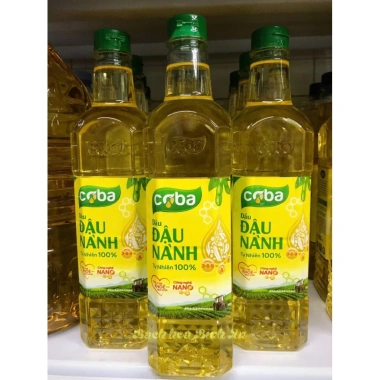 Dầu Ăn Đậu Nành CoBa Nguyên Chất 100% - Omega 3-6-9 Giàu Dinh Dưỡng, Tốt Tim Mạch, 1L - Giá 65.000 VND