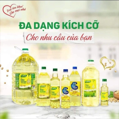 Dầu Ăn Đậu Nành CoBa Nguyên Chất 100% - Omega 3-6-9 Giàu Dinh Dưỡng, Tốt Tim Mạch, 1L - Giá 65.000 VND 6 Dầu Ăn Đậu Nành CoBa Nguyên Chất 100% - Omega 3-6-9 Giàu Dinh Dưỡng, Tốt Tim Mạch, 1L - Giá 65.000 VND 6