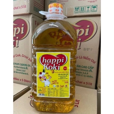Dầu ăn HAPPI KOKI 5L - Thương hiệu uy tín, giảm 16% chỉ 236.944 VND