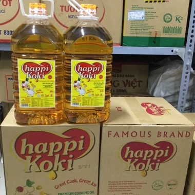 Dầu ăn HAPPI KOKI 5L - Thương hiệu uy tín, giảm 16% chỉ 236.944 VND