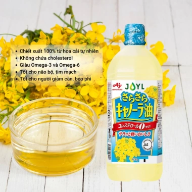 Dầu Ăn Hoa Cải Ajinomoto 1.000gr 100% Tự Nhiên Nhật Bản Giá 119.000 VND