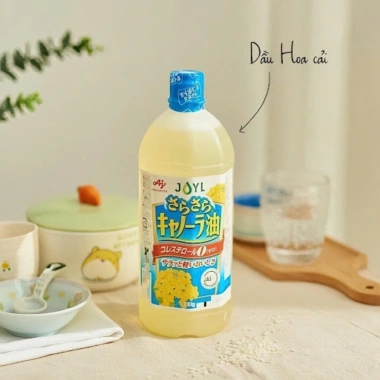 Dầu ăn hoa cải AJNOMOTO Nhật Bản 1.000g - Dinh dưỡng cao, giá ưu đãi 145.000 VND