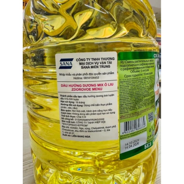 Dầu ăn Hướng Dương Mix OLưu nhập khẩu Nga 5L Giá chỉ 421.000đ giảm mạnh 4