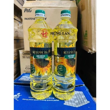 Dầu ăn hướng dương nhập khẩu Nga 1L - Giá ưu đãi 70.000, chất lượng cao, giàu vitamin E