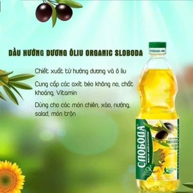 Dầu ăn hướng dương NON GMO Sloboda 1 lít - Nga, giảm giá 97.000 đ, chất lượng nhập khẩu, giá tốt cho sức khỏe