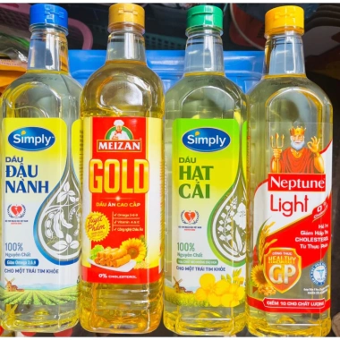 Dầu ăn Hướng Dương Simply Neptune Cái Lân Meizan 1L - Giá 60.000, chất lượng chuẩn