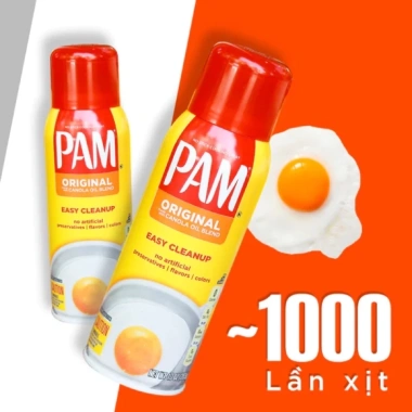 Dầu Ăn Kiêng 0 Calo Xịt Pam Original 340g USA - Giảm Cân, Không Dầu Nhờn, Giá 260k 6 Dầu Ăn Kiêng 0 Calo Xịt Pam Original 340g USA - Giảm Cân, Không Dầu Nhờn, Giá 260k 6
