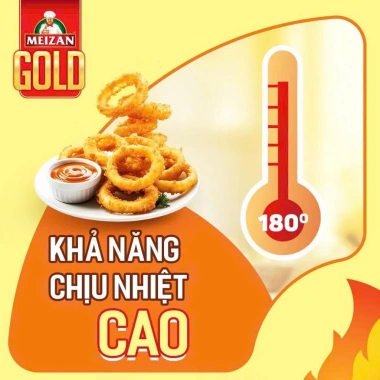 Dầu ăn Meizan Gold cao cấp 400ml-2L dán nhiệt độ cao chiên giòn 31.000 dong