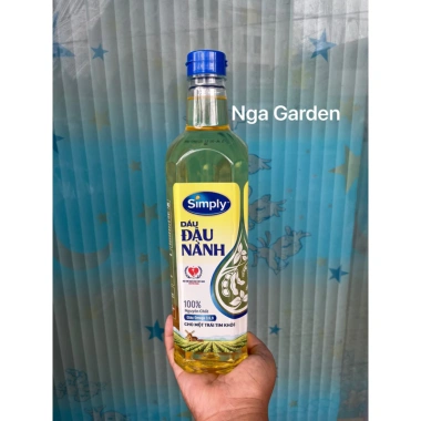 Dầu ăn Simply 1 lít - Dầu đậu nành nguyên chất, Giá ưu đãi 69.000 VND, giảm mạnh