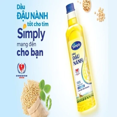 Dầu Ăn Simply Đậu Nành Nguyên Chất 1L - Giá 72.500 VND, dinh dưỡng cao, không cholesterol 3 Dầu Ăn Simply Đậu Nành Nguyên Chất 1L - Giá 72.500 VND, dinh dưỡng cao, không cholesterol 3