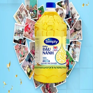 Dầu Ăn Simply Đậu Nành Nguyên Chất 2L - Giá 143.000₫, không chất bảo quản