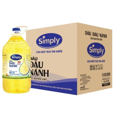 Dầu ăn Simply Neptune Meizan Tường An 5L - Giá chỉ 255.000, tiết kiệm hơn 20%