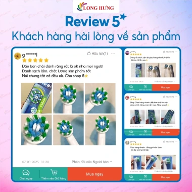 Đầu bàn chải điện Oral‑B Deep Clean EB50 – làm sạch sâu, giá ưu đãi 329.000₫ 4