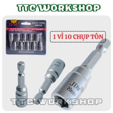 Đầu bắn tôn JDM 8mm nam châm chống trượt, chống ăn mòn, chuôi lục giác 1/4 - Độ bền cao, Giá ưu đãi 71.750₫ 3